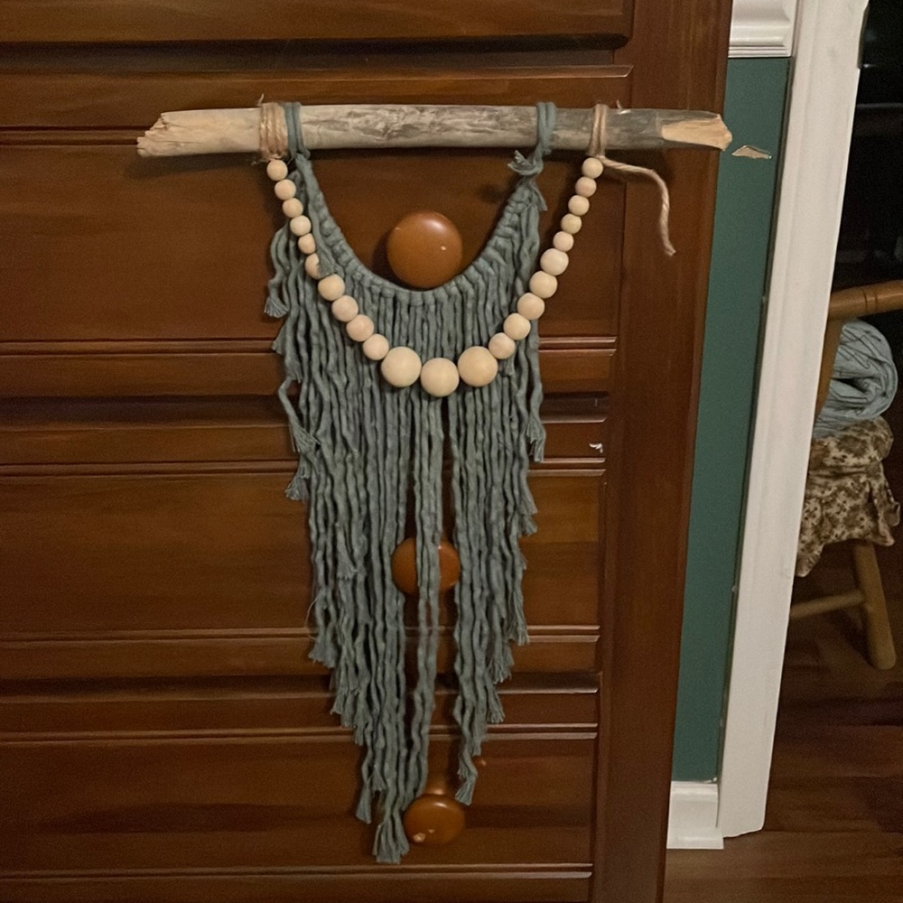 Boho handmade macramé wall hanging home decor